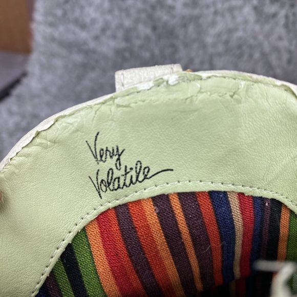 Very Volatile Green Leather Rhinestone Cowboy Boots Women's Size 7 - Picture 8 of 10